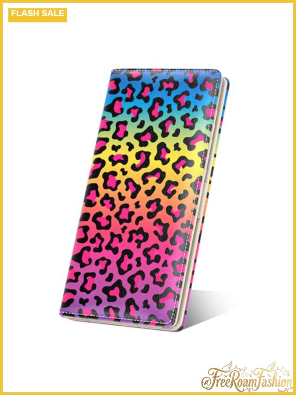 RFID Slim Bifold Wallet PU Leather Card Holder with Zipper Coin Pocket